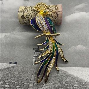 Vintage Peacock Pin
